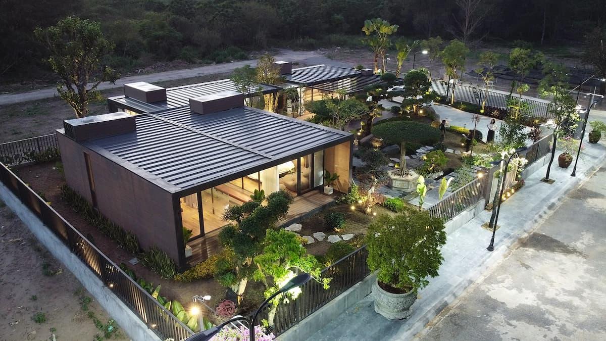 Nhà khung thép 172m2 lắp ghép trong 13 ngày