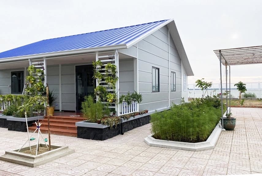 Nhà nghỉ mát ven biển của anh Bảy Ruộng. Ảnh: Công ty Anzentech